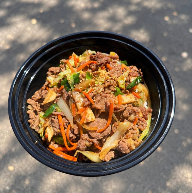 Beef Donburi.