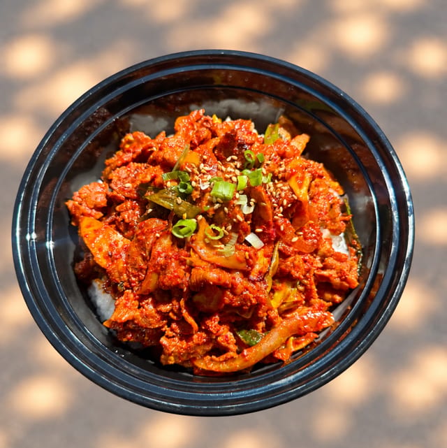 Spicy Pork Donburi.