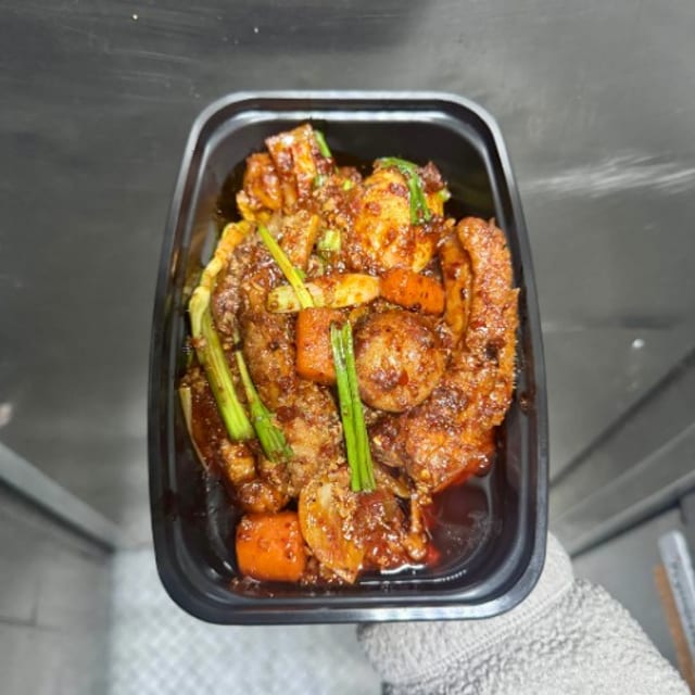 Spicy Korean Braised Pork Ribs.