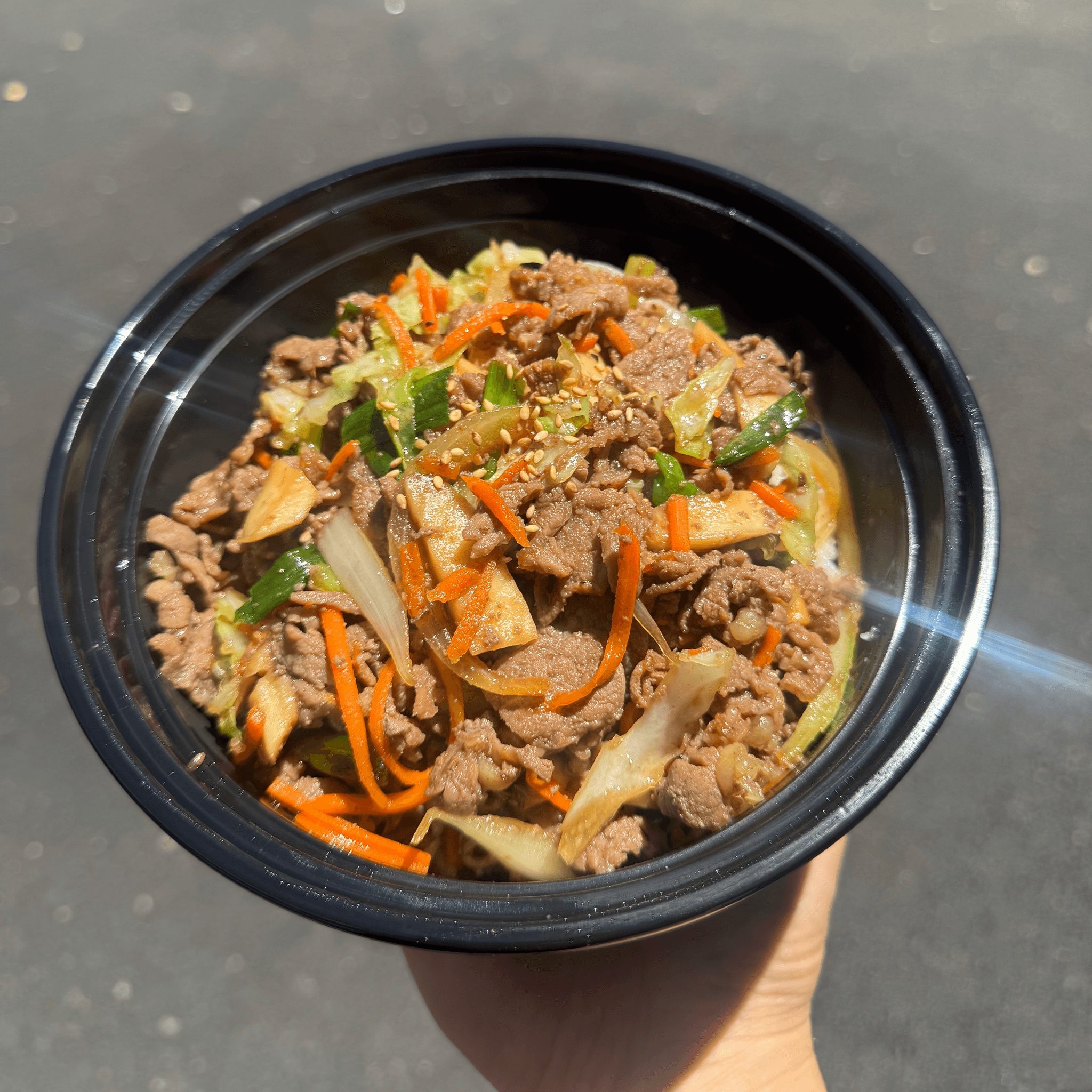 Beef Donburi.