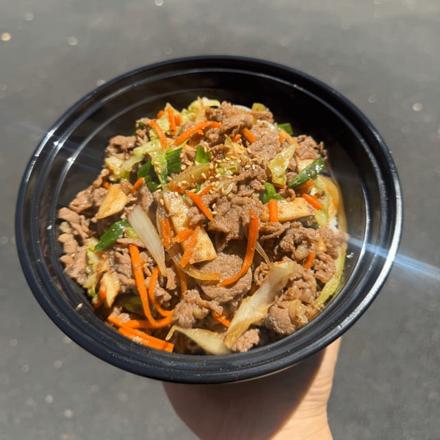 Beef Donburi.